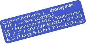 Normativa placas identificativas drones